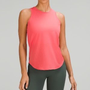 Lululemon High Neck Running Top, Color Pale Raspberry, Size 8